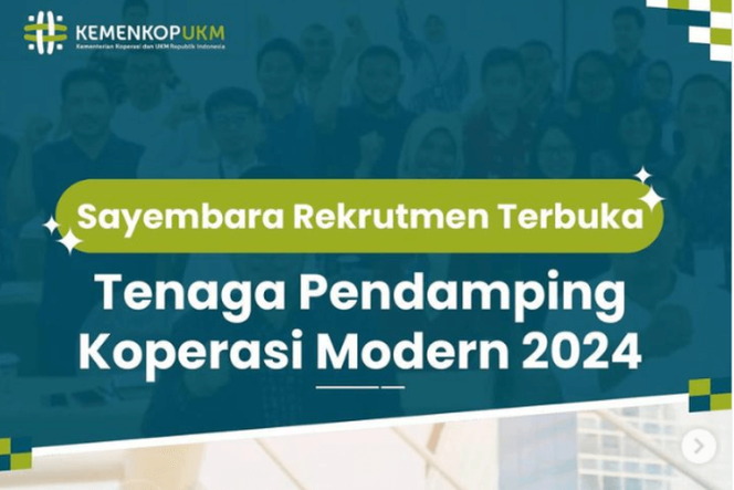 
 Kemenkop UKM Buka Loker, Usia 58 Tahun Bisa Daftar. Cek Syaratnya!